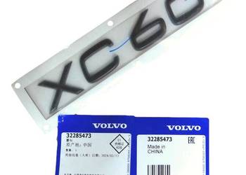 VOLVO XC60 II znaczek logo model XC60 tyl czarne BLACK EDITION OE 32285473