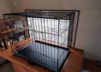 Wielofunkcyjna metalowa klatka kojec dla zwierząt psów kotów itp