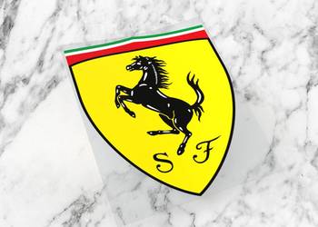 Naklejka FERRARI 4 x 3 cm f1 scuderia italia