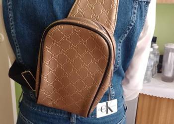 Gucci/ Złota torebka nerka z Madrytu, Saszetka na ramię