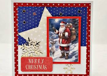 KARTKA ŚWIĄTECZNA/Kartka bożonarodzeniowa ręcznie robiona