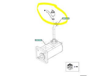 Czujnik 48006701 ciśnienia oleju Farmall TD5. JX Case New Ho