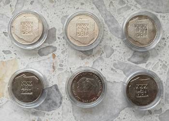 Srebrne monety PRL mapki