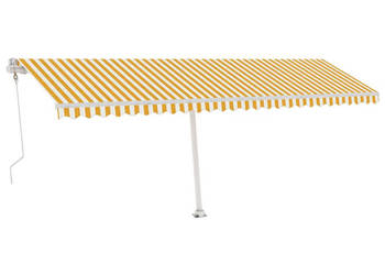 Automatycznie zwijana markiza LED i czujnik wiatru 600x300 cm WM-3069613