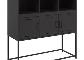 Szafka czarna 1005x39x107 cm stal WM-846590