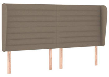 Zagłówek uszak taupe 163x23x118/128 cm tkanina WM-3118106