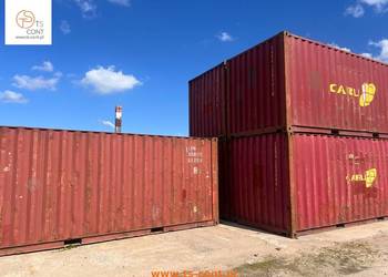 Kontener morski magazynowy budowlany 20 DV używany 6 metrowy szczelny