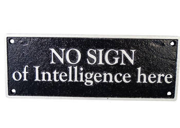Żeliwny szyld NO SIGN ofe inteligence here dekoracja zawieszka Żeliwny szyld NO SIGN ofe inteligence here dekoracja zawieszka