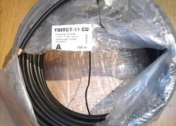Kabel Koncentryczny rtv/sat TRISET-11 CU, 60m, 100% miedź.