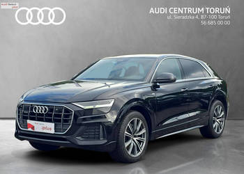 Audi Q8 LED_Pneumatyka_Alcantara_ACC_S line_Asystenci_SoundSystem_PamięćFo…
