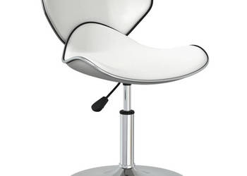 Krzesła stołowe 6 szt. białe sztuczna skóra WM-3088585