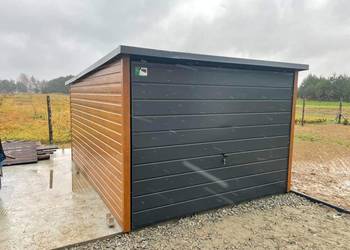 Garaż blaszany 3x5 Wzmocniony profilami PRODUCENT SZYBKA REALIZACJA