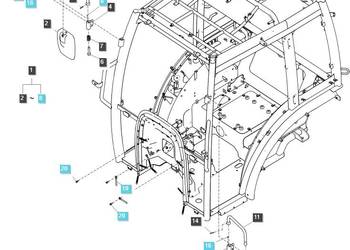 Lusterko lewe / TRG869 / LS Tractor 40255043