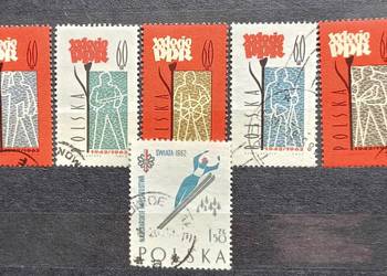 L Znaczki polskie rok 1962 I kwartał