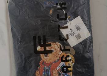 Bluza męska bawełniana Polo Ralpha Laurena - czarna L, seria z misiem