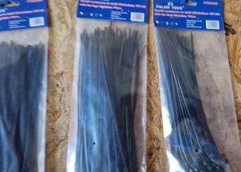 OPASKI ZACISKOWE KABLOWE TRYTKI UV CZARNE 2,5x200