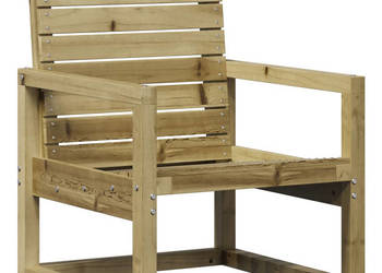 Krzesło ogrodowe 575x63x76 cm impregnowane drewno sosnowe WM-832551