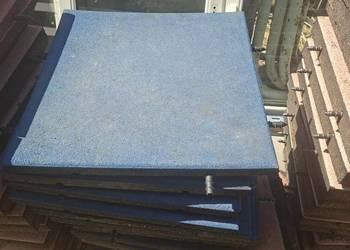 Sbr płyty gumowe na taras pod basen 4cm 8cm 50x50