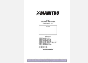 Manitou 630, 634, 731, 732, 932 Turbo instrukcja obsługi PL