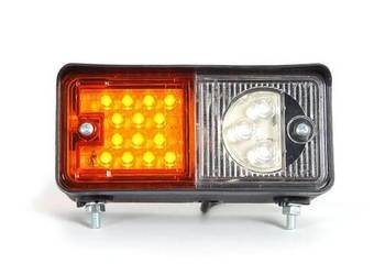 Lampa kierunkowskazu i postoju LED, prawa, przednia, prostokątna, 12/24V p…