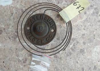 672 Gong starego zegara ściennego amerykańskiego Waterbury Clock