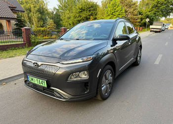 Hyundai Kona 100% elektryk Bogate wyposażenie DARMOWE Parkingi - 300KM zas…