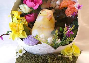 Stroik Wielkanocny – kurczątko w skorupce jajka