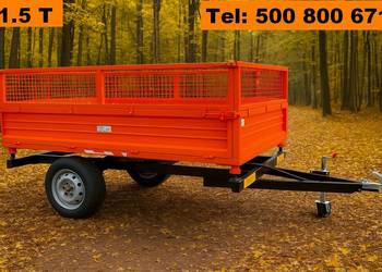 Przyczepa Przyczepka 1.5 T Wywrot 3 Strony do Mini Traktora