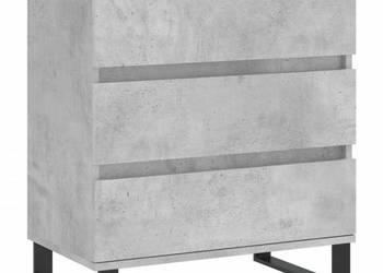 Komoda szarość betonu 60x35x70 cm materiał drewnopochodny WM-827192