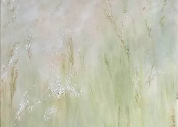 Obraz 50x50, akryl na płótnie - łąka, trawa