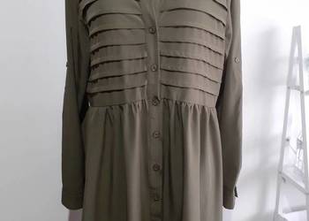 Sukienka rozkloszowana Khaki