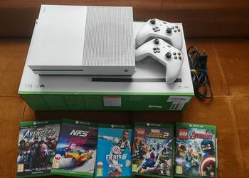 Konsola Xbox One S 1TB Blu-ray | 2 Pady | Komplet BOX | Stan bdb + Gra
