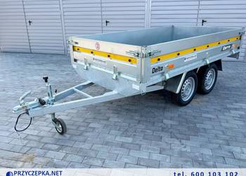 Mocna przyczepa lekka CARRO DELTA 2615 2w1 burtowa+platforma