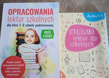 Opracowania lektur klasa 1-3 szkoła podstawowa