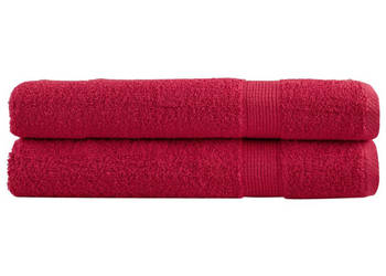 Ręczniki premium SOLUND 2 szt. czerwone 80x200 cm 600 g/cm² WM-137410