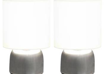 vidaXL Lampy stołowe, 2 szt., dotykowe, białe, E14(SKU:51039)