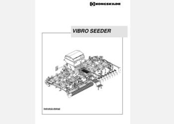 Kongskilde Vibro Seeder instrukcja obsługi PL