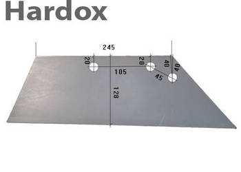 Lemiesz 300hektarów HARDOX DG540/P części do pługa REGENT