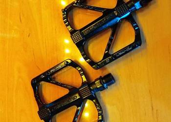Pedały rowerowe Platformowe szosa road/mtb,gravel nowe czarne 285 g