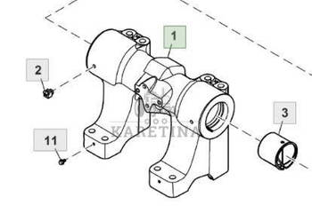 John Deere 6195R Wspornik Podpora Tylnego Zaczepu L220742 L213668