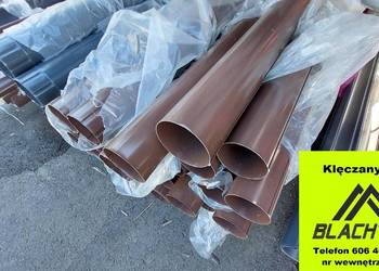 Rynny PVC system Kaczmarek Brąz Grafit OD RĘKI