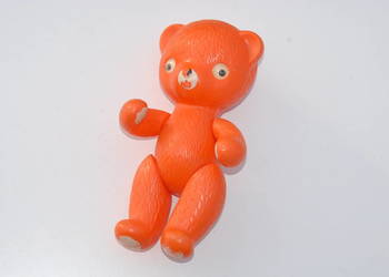 Stara zabawka maskotka miś misiu figurka lata 60/70 DDR anty