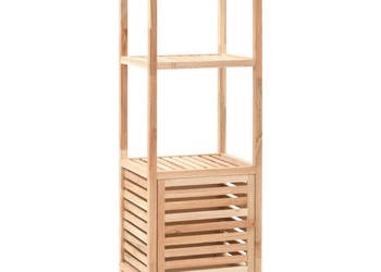 Szafka łazienkowa z drewna orzecha włoskiego 395x355x123 cm WM-247099