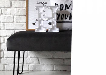 Styl LOFT indriustial nowoczesna hairpin leg gładka ławka
