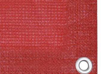 vidaXL Parawan balkonowy, czerwony, 120x300 cm, HDPE（sku311012）