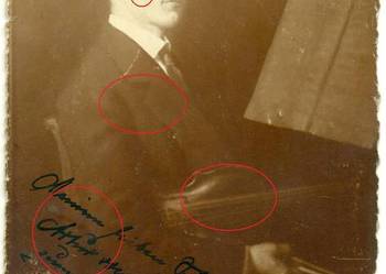 Stara pocztówka zdjęcie Otto Eichrodt Skrzypce 1913 rok