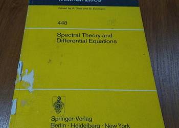 Spectral theory and differential equations  Everitt
