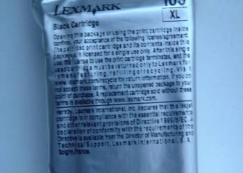 Lexmark 105 XL Tusz czarny oryginał