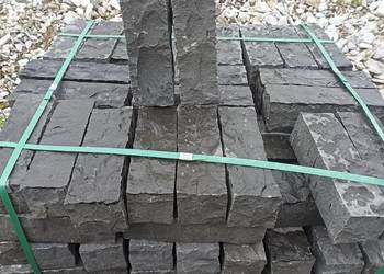 Palisada czarna Bazaltowa Grys Bazaltowy kostka opornik Biała Marianna żwir