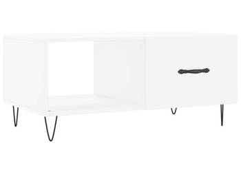 Stolik kawowy biały 90x50x40 cm materiał drewnopochodny WM-829204